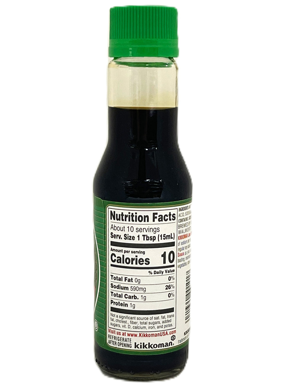 KIKKOMAN SOY SAUCE - 38% LESS SODIUM (5oz)