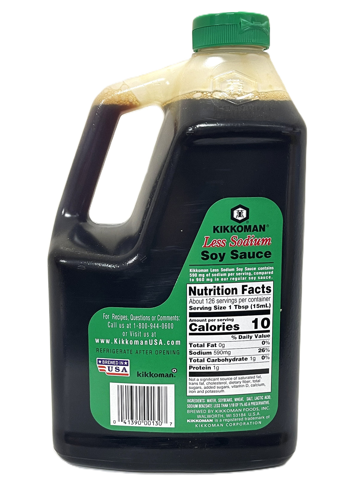KIKKOMAN SOY SAUCE - LESS SODIUM (64oz)