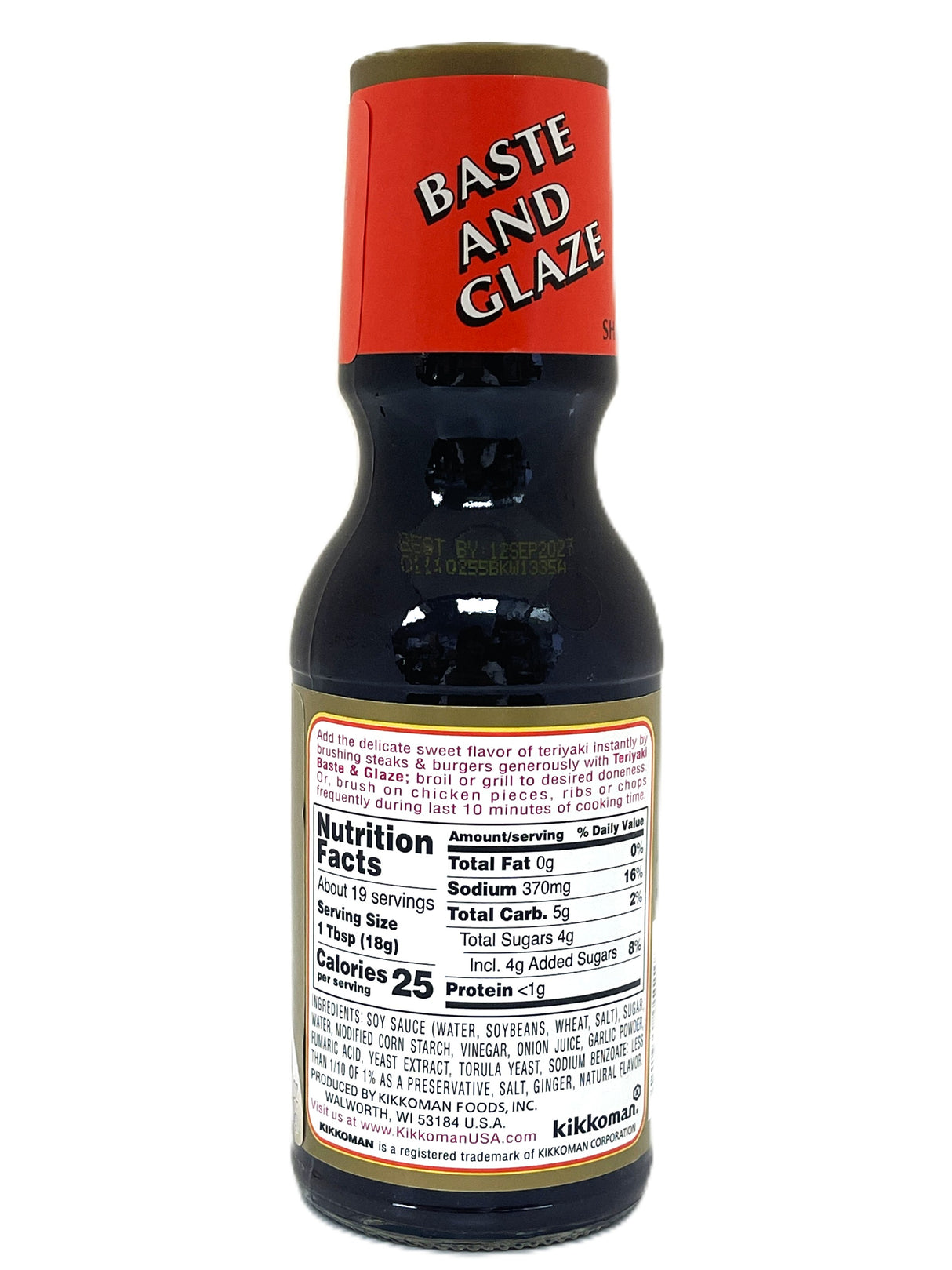 KIKKOMAN TERIYAKI BASTE & GLAZE (12oz)