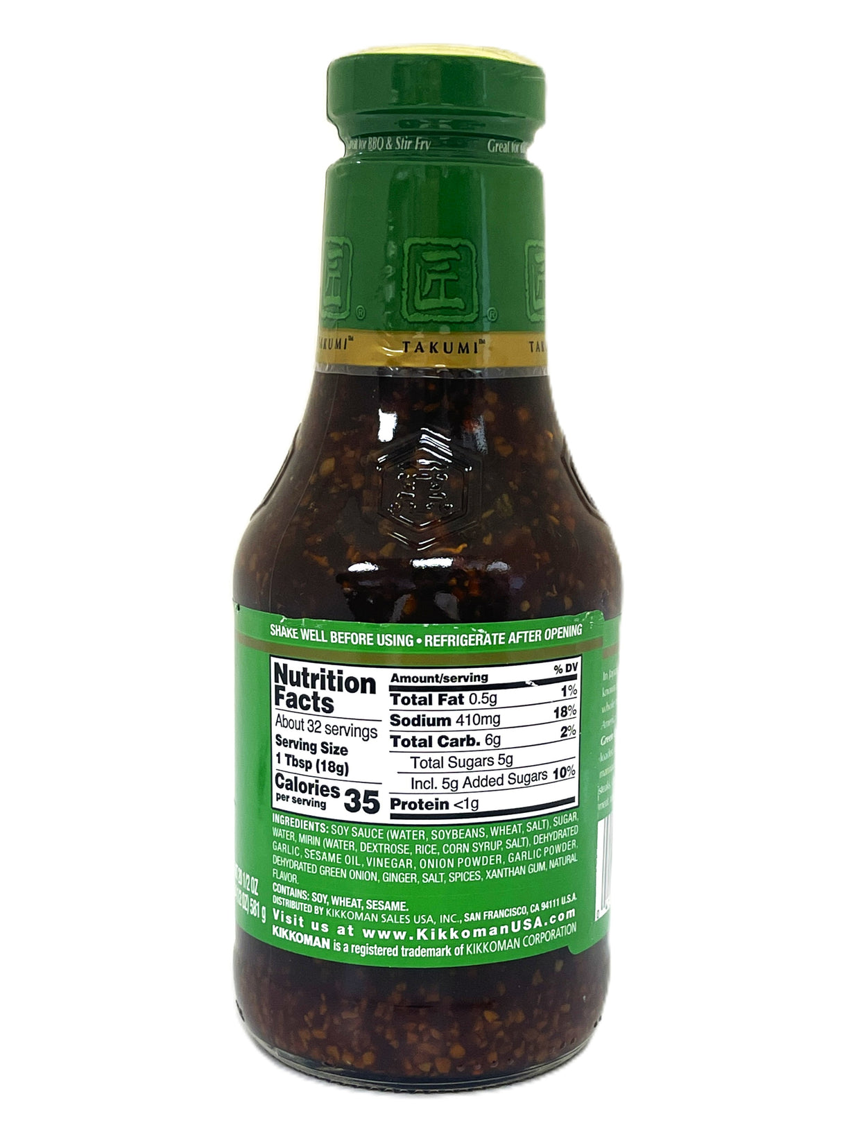 KIKKOMAN TAKUMI TERIYAKI SAUCE - GARLIC & GREEN ONION (20.5oz)