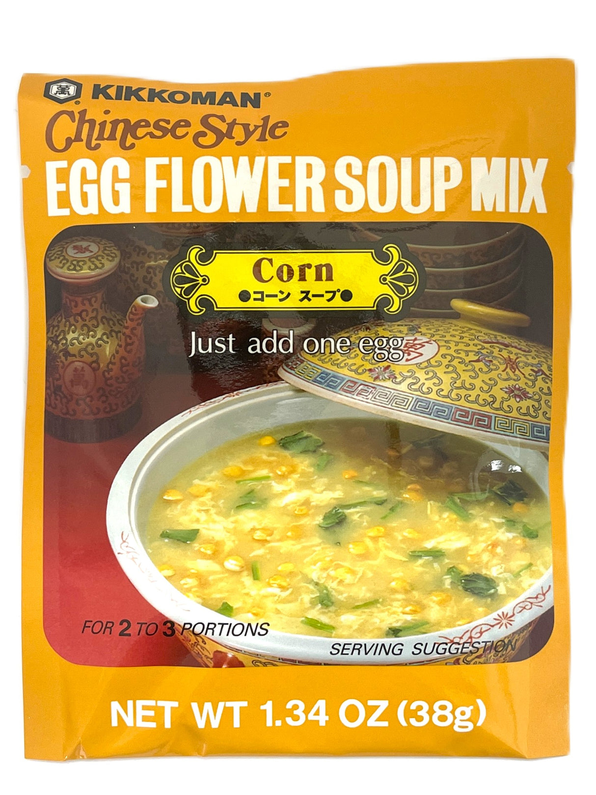 KIKKOMAN EGG FLOWER SOUP MIX - CORN (1.34oz)