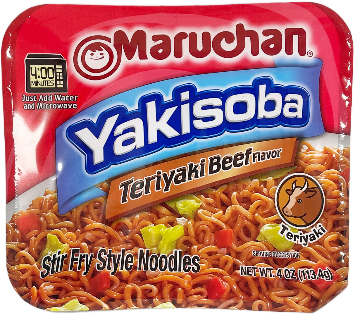 MARUCHAN YAKISOBA NOODLE BOWL - TERIYAKI BEEF (4oz)