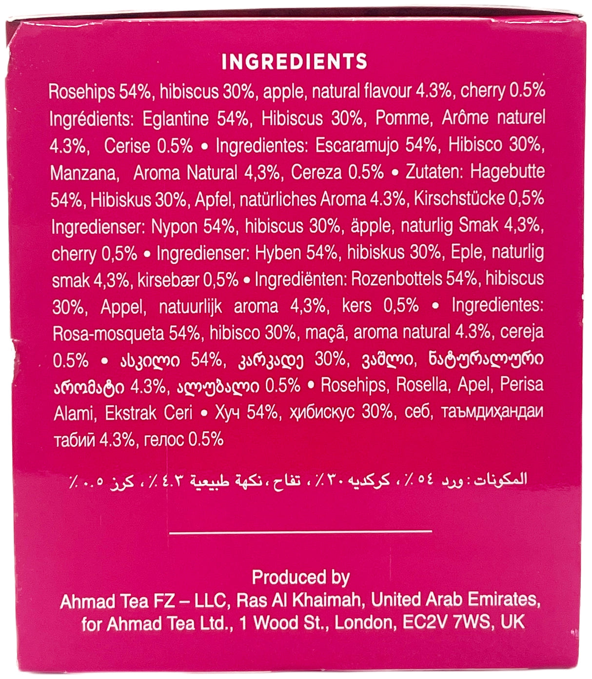 AHMAD TEA INFUSION 20CT - ROSEHIP, HIBISCUS, & CHERRY