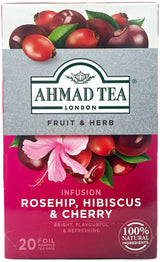 AHMAD TEA INFUSION 20CT - ROSEHIP, HIBISCUS, & CHERRY