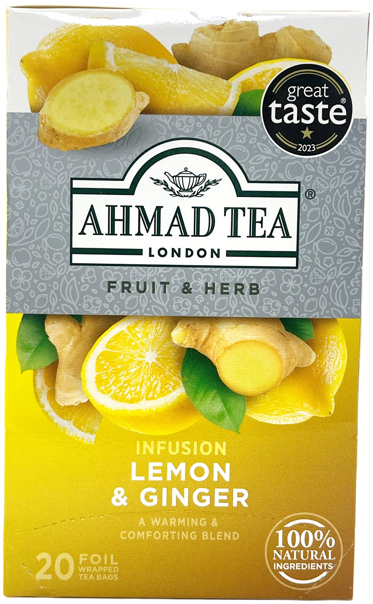 AHMAD TEA INFUSION 20CT - LEMON & GINGER