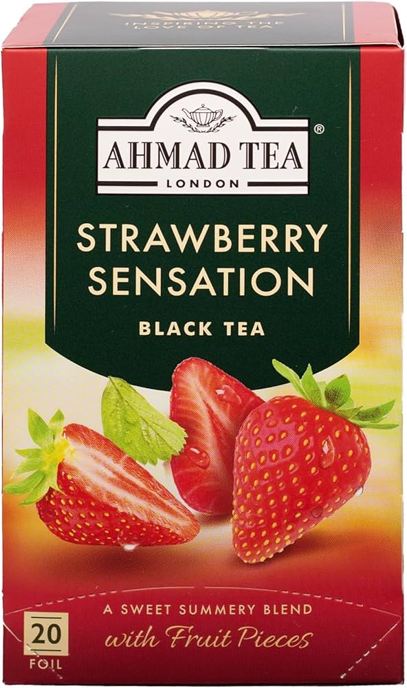 AHMAD TEA 20CT - STRAWBERRY SENSATION BLACK TEA