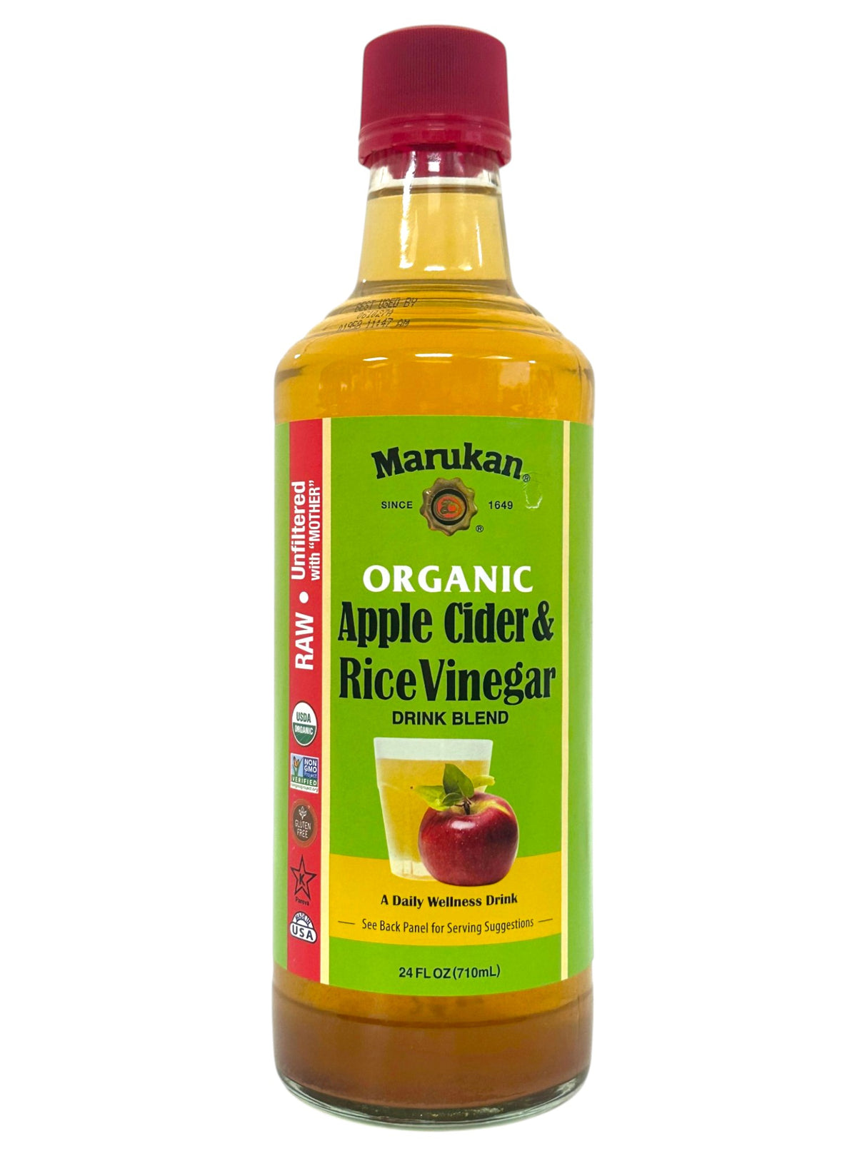 MARUKAN ORGANIC APPLE CIDER & RICE VINEGAR (24oz)
