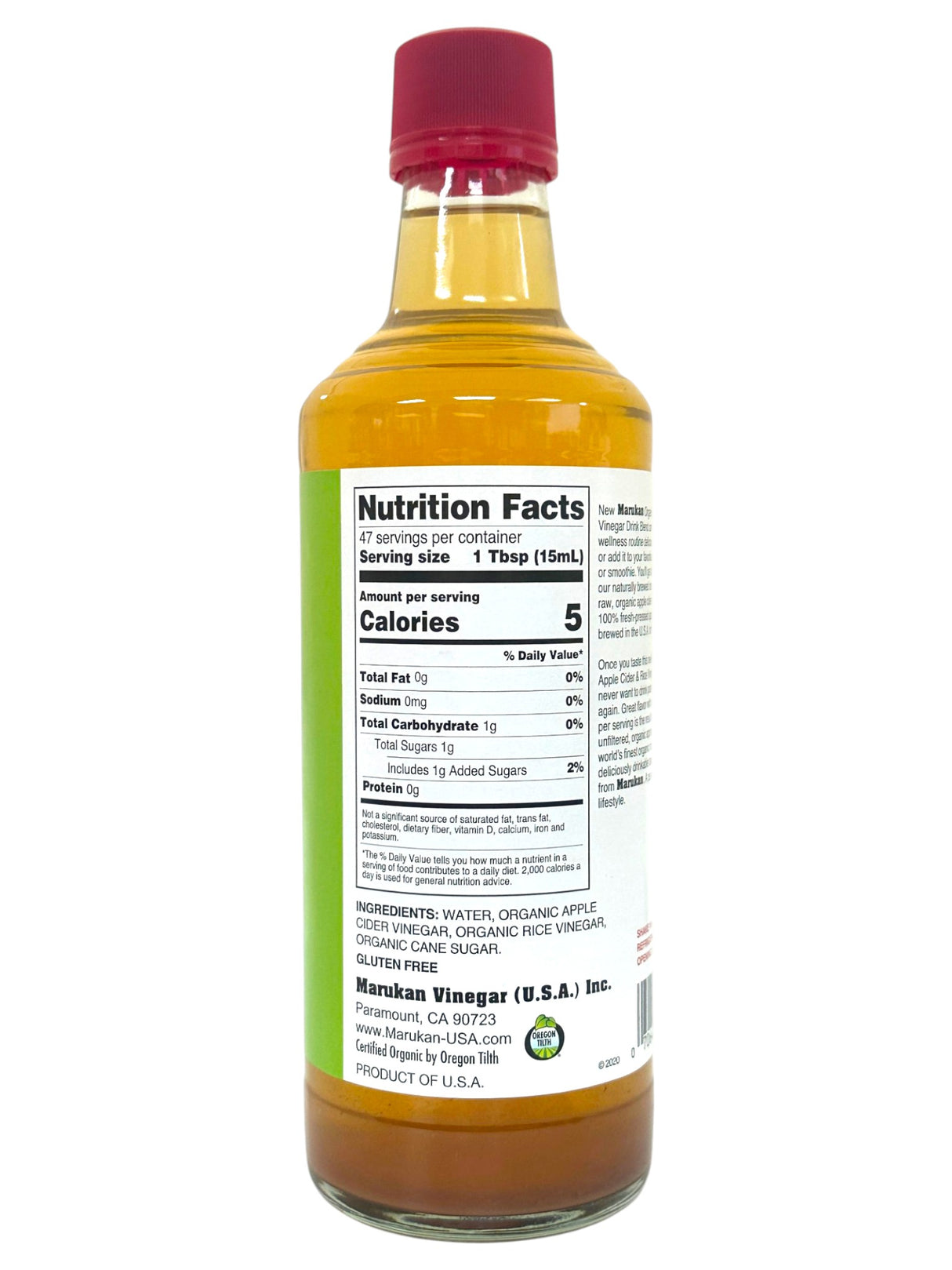 MARUKAN ORGANIC APPLE CIDER & RICE VINEGAR (24oz)