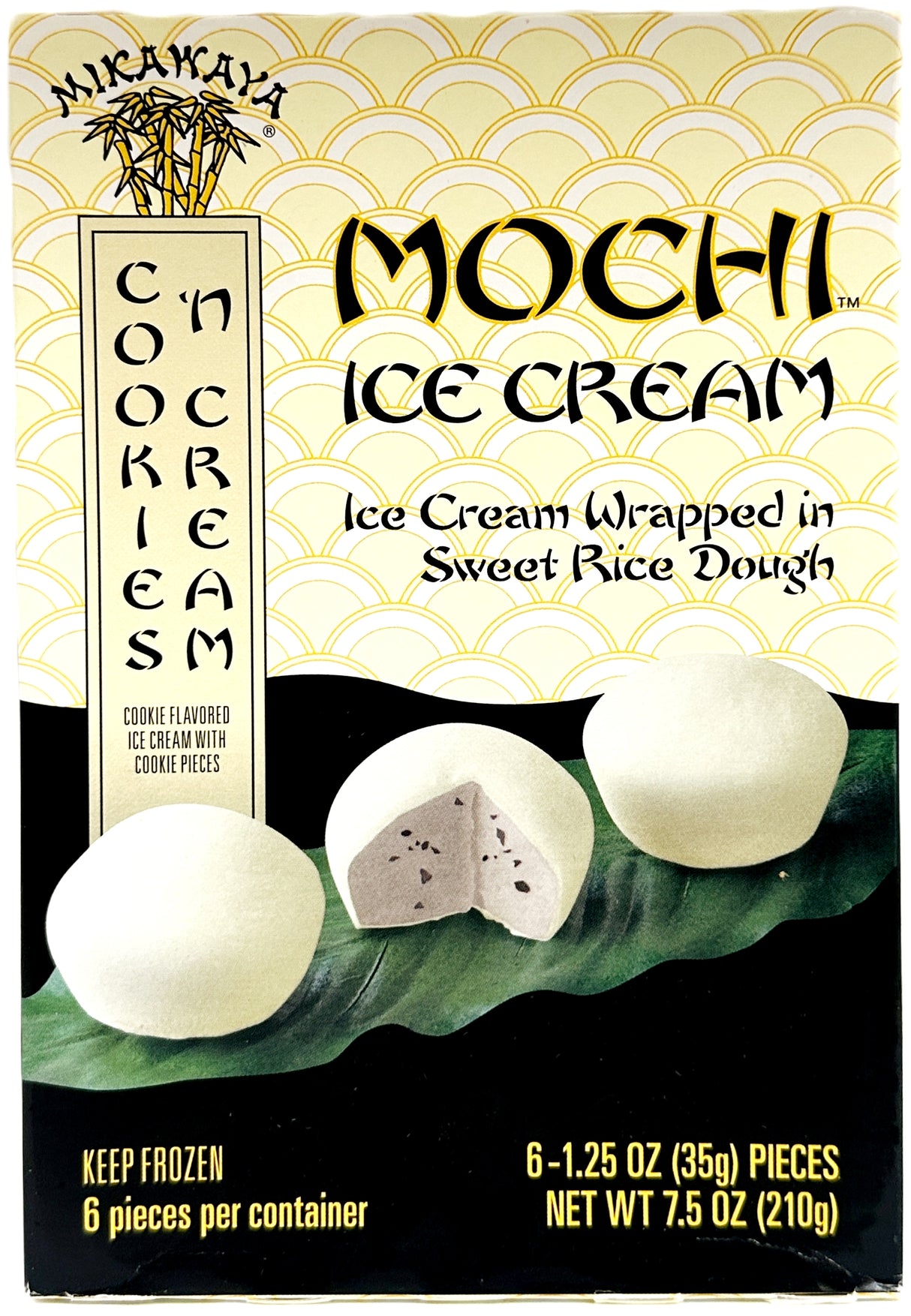 MIKAWAYA MOCHI ICE CREAM  6PC - COOKIES 'N CREAM