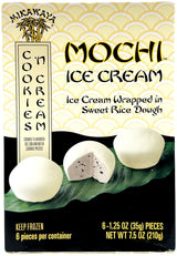 MIKAWAYA MOCHI ICE CREAM  6PC - COOKIES 'N CREAM