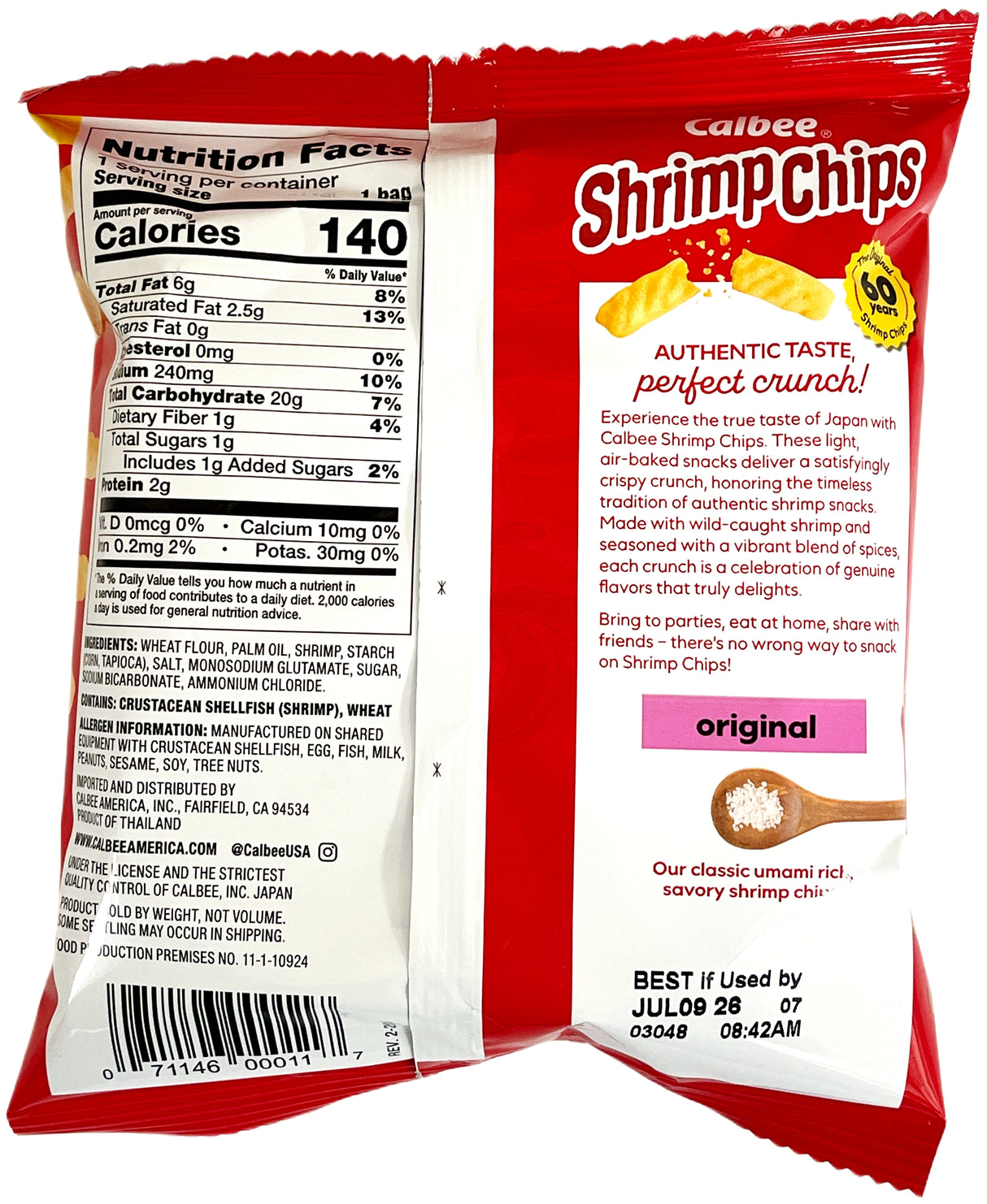 CALBEE SHRIMP CHIPS - ORIGINAL (1oz)