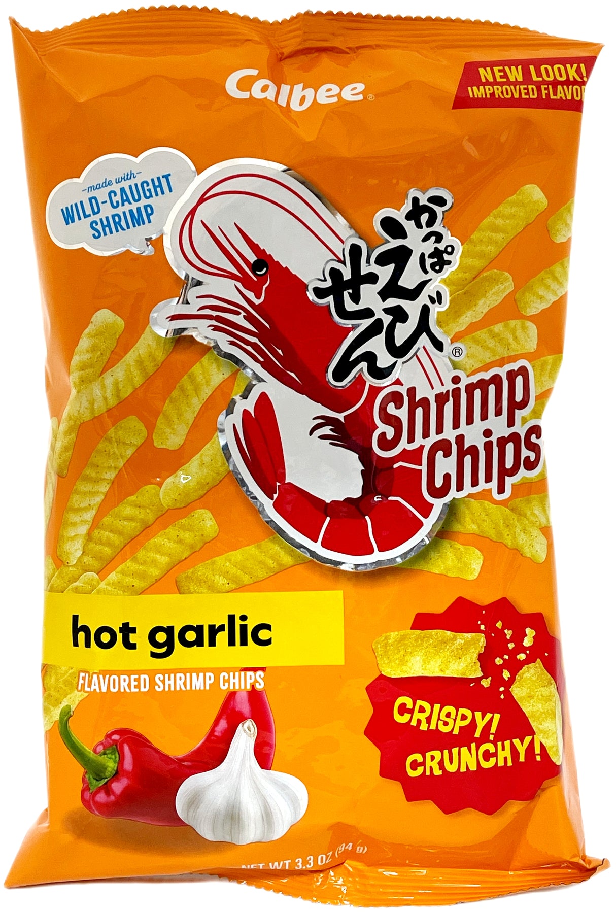CALBEE SHRIMP CHIPS - HOT GARLIC (3.3oz)