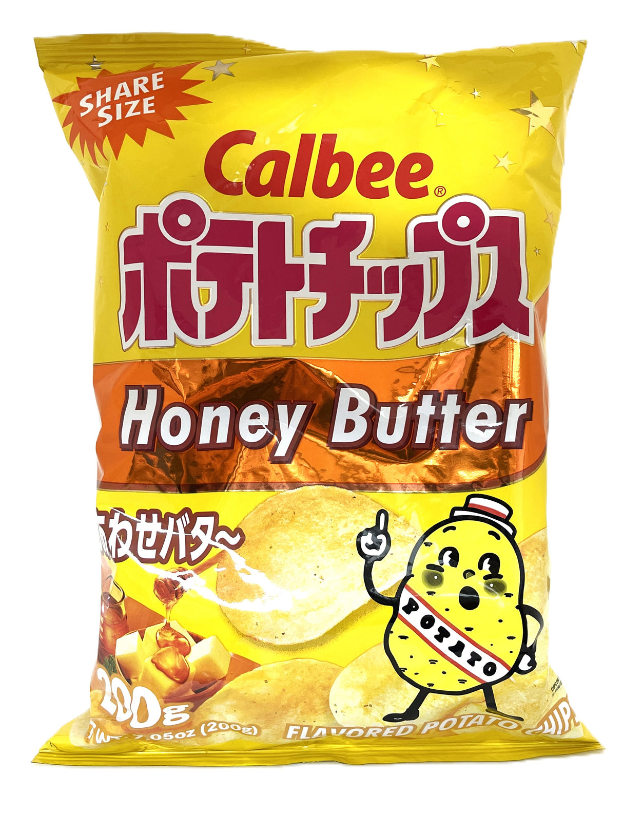 CALBEE POTATO CHIPS - HONEY BUTTER (7.05oz)