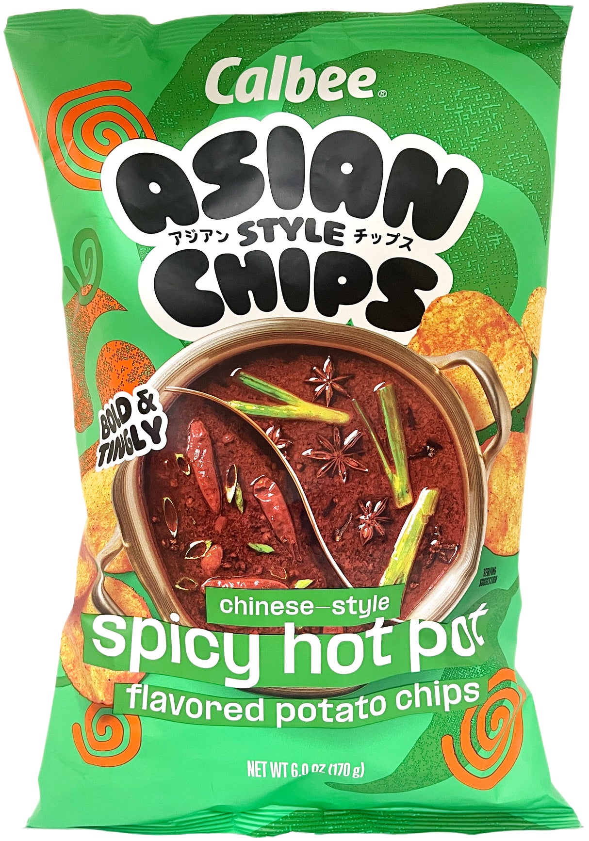 CALBEE ASIAN STYLE CHIPS - SPICY HOT POT (6oz)