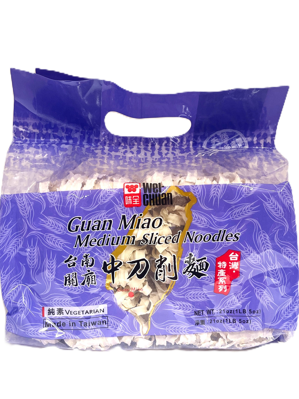 WEI CHUAN GUAN MIAO MEDIUM SLICED NOODLES (21oz)