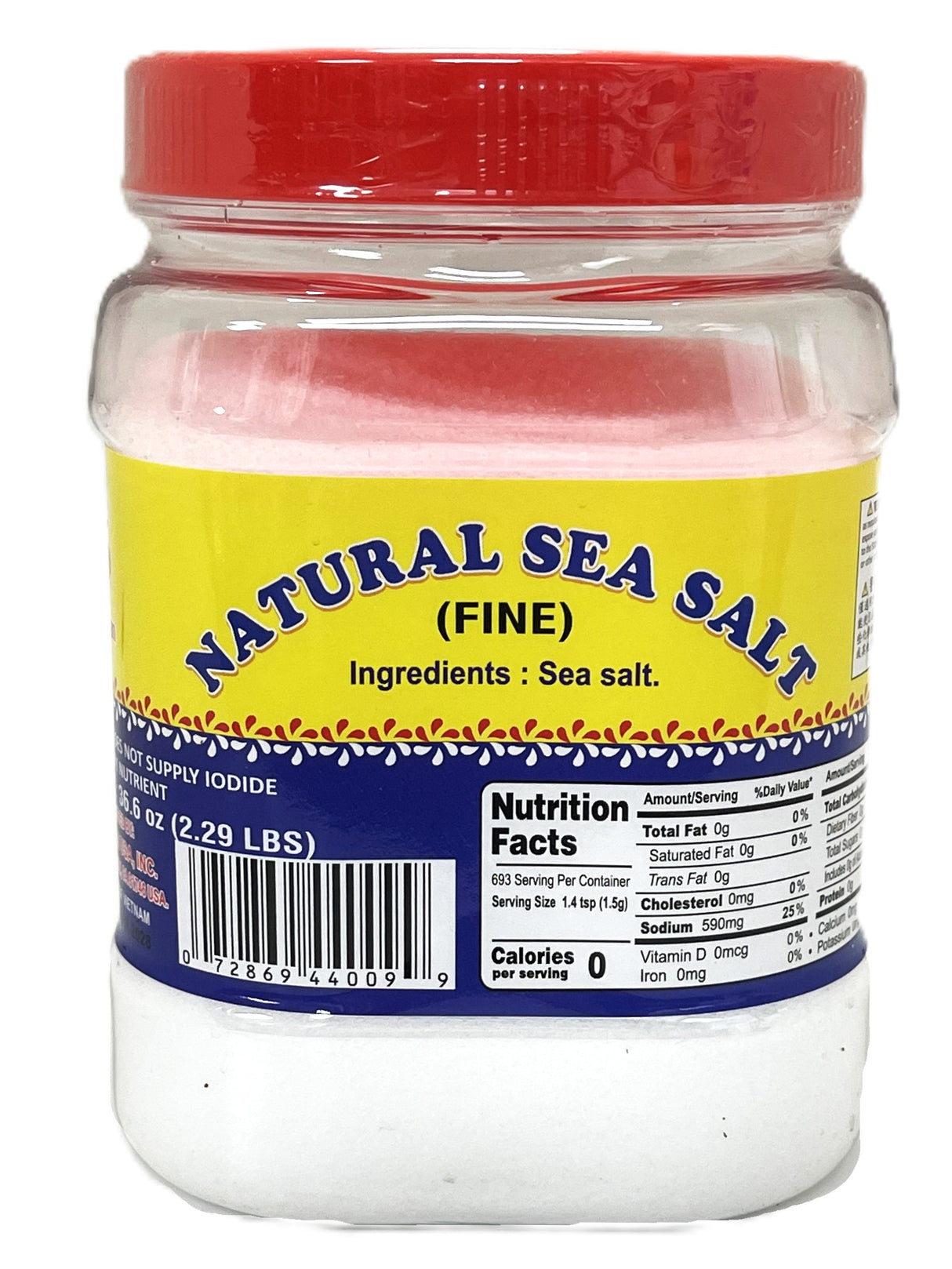 WEI CHUAN NATURAL SEA SALT - FINE (2.29lb)