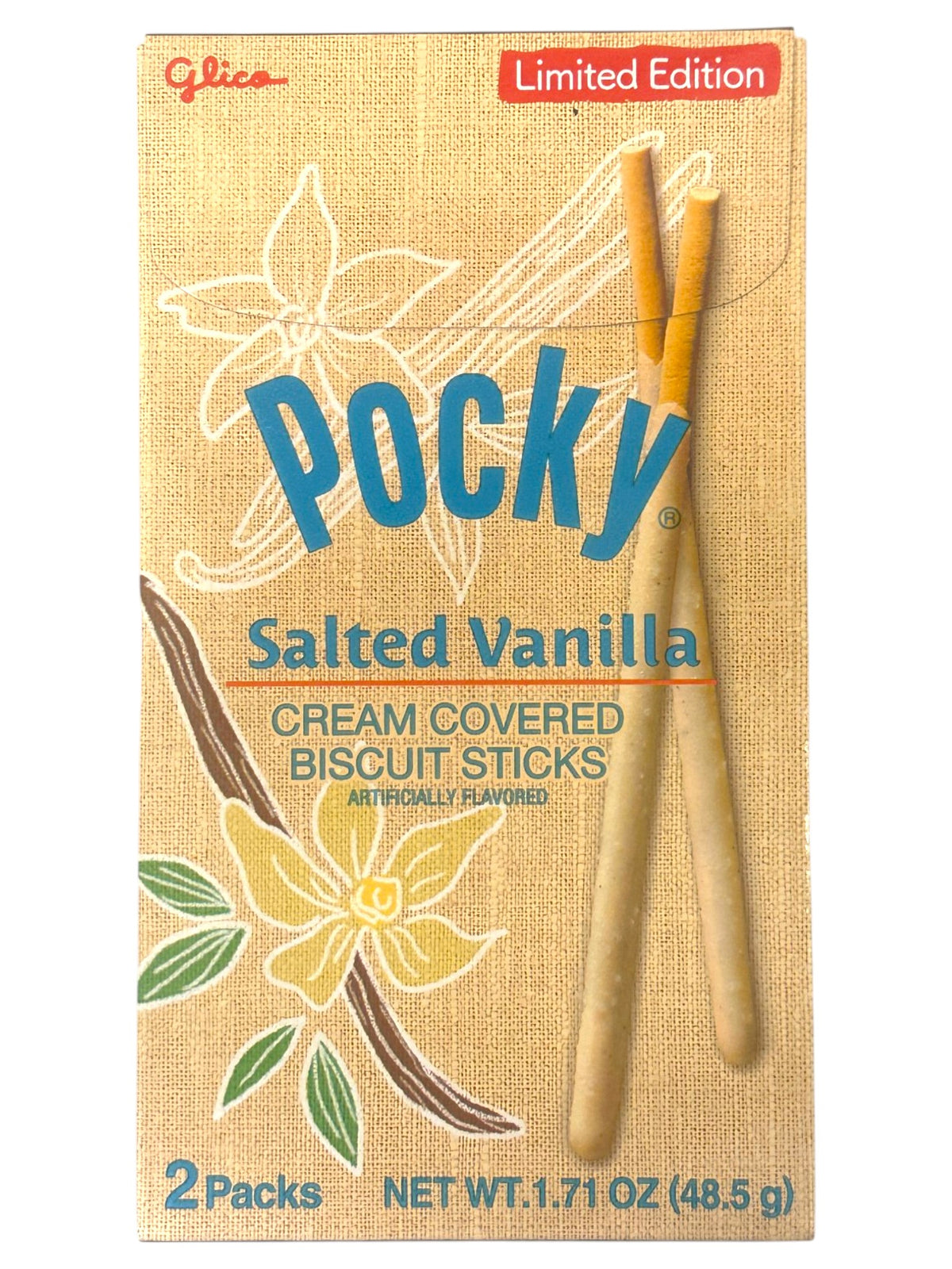 POCKY BISCUIT STICKS 2PK - SALTED VANILLA (1.71oz)