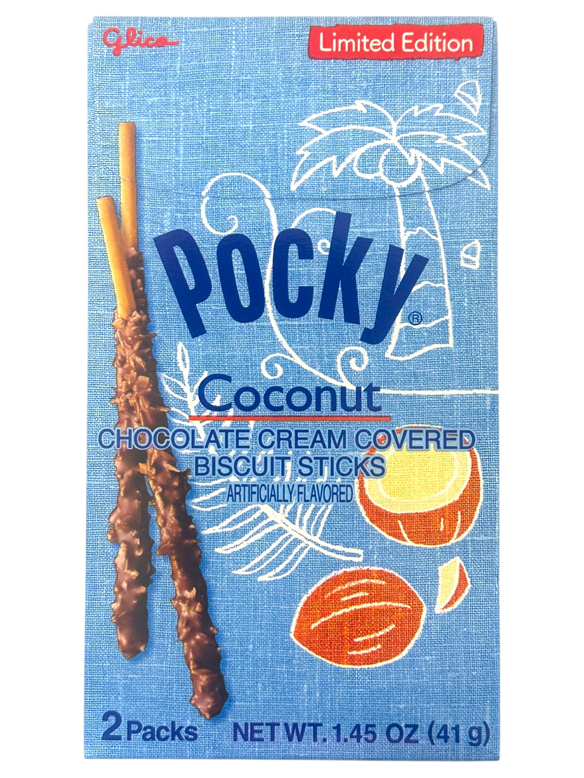 POCKY BISCUIT STICKS 2PK - COCONUT (1.45oz)