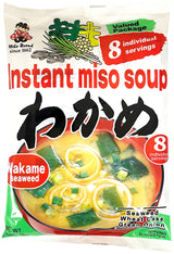 MIKO BRAND INSTANT MISO SOUP 8PK - WAKAME SEAWEED (5.5oz)