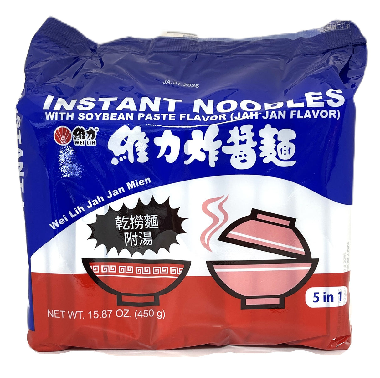WEI LIH INSTANT JAH JAN NOODLES 5PK