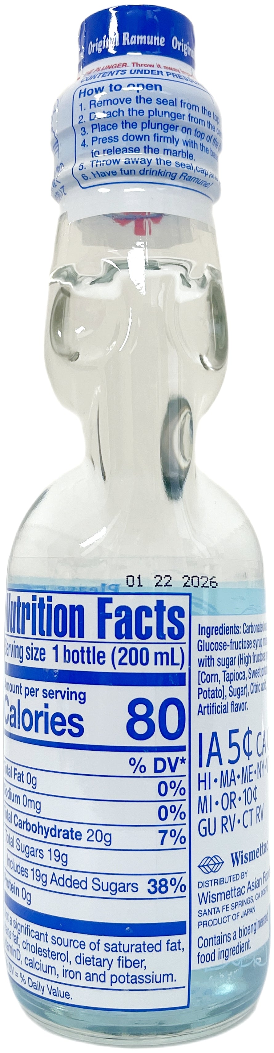 SHIRAKIKU RAMUNE DRINK - ORIGINAL (6.76oz)