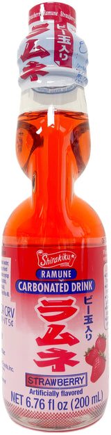 SHIRAKIKU RAMUNE DRINK - STRAWBERRY (6.76oz)