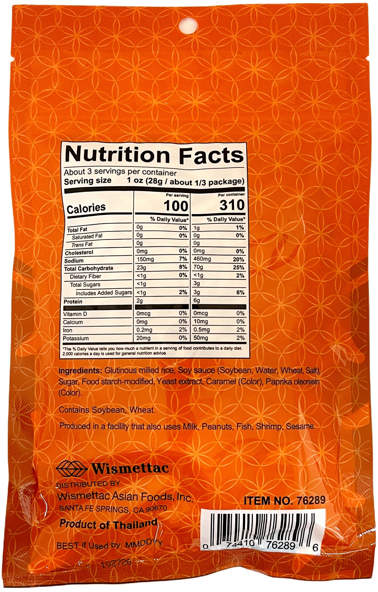 SHIRAKIKU RICE CRACKERS - ORIGINAL (3oz)