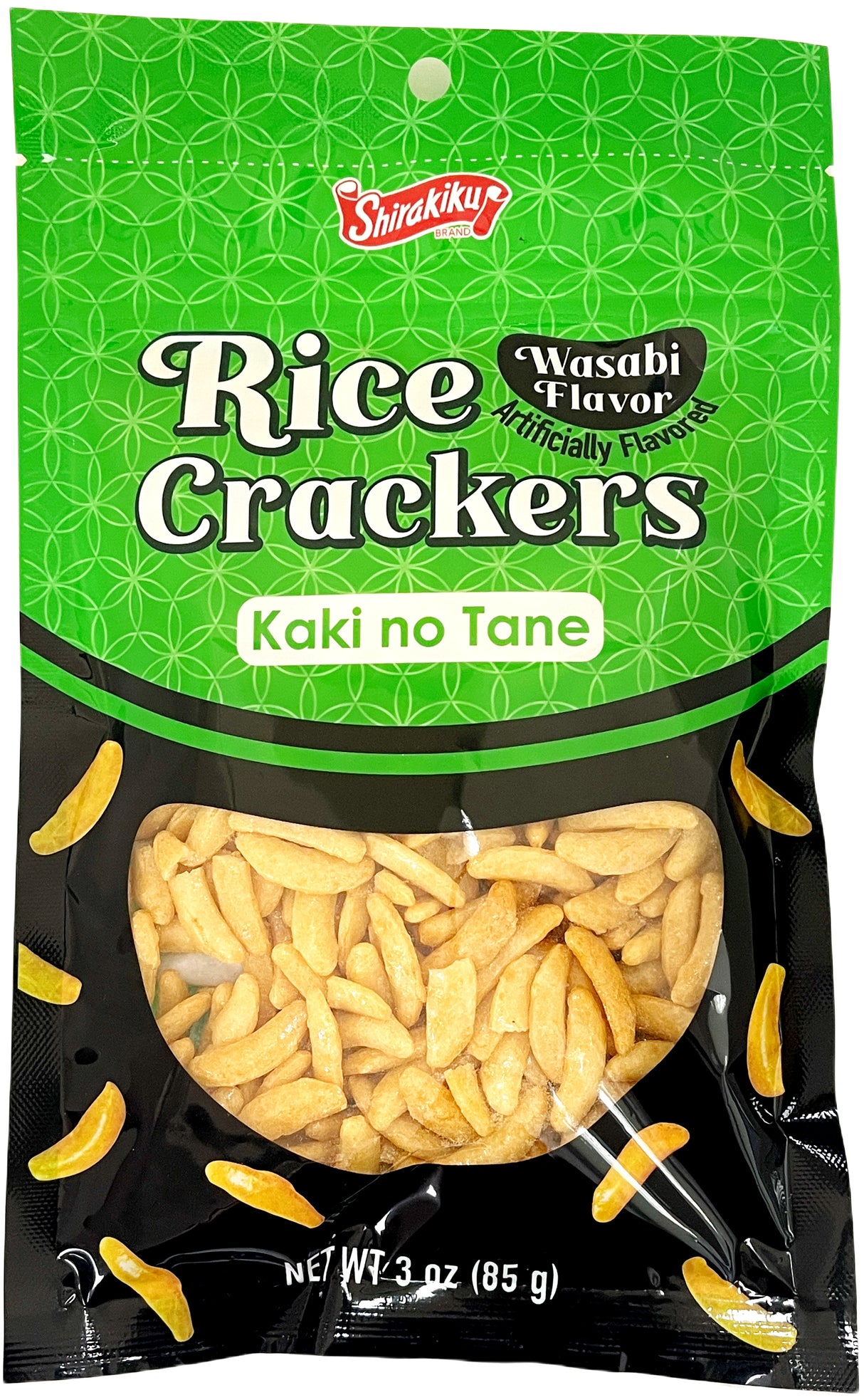 SHIRAKIKU RICE CRACKERS - WASABI (3oz)
