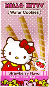 HELLO KITTY WAFER COOKIES - STRAWBERRY (1.58oz)