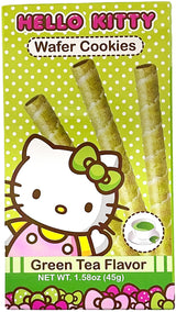 HELLO KITTY WAFER COOKIES - GREEN TEA (1.58oz)