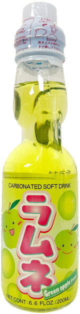YAPPARI RAMUNE DRINK - GREEN APPLE (6.6oz)