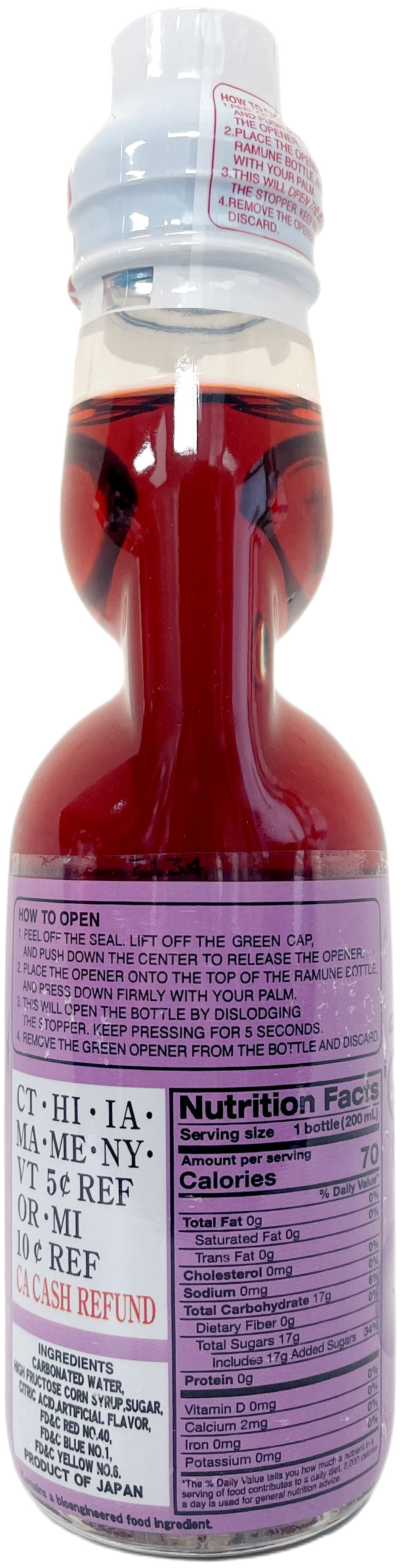 YAPPARI RAMUNE DRINK - GRAPE (6.6oz)