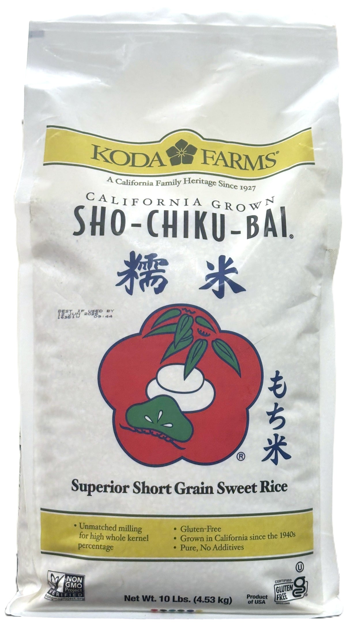 KODA FARMS SHO-CHIKU-BAI SWEET RICE (10lb)