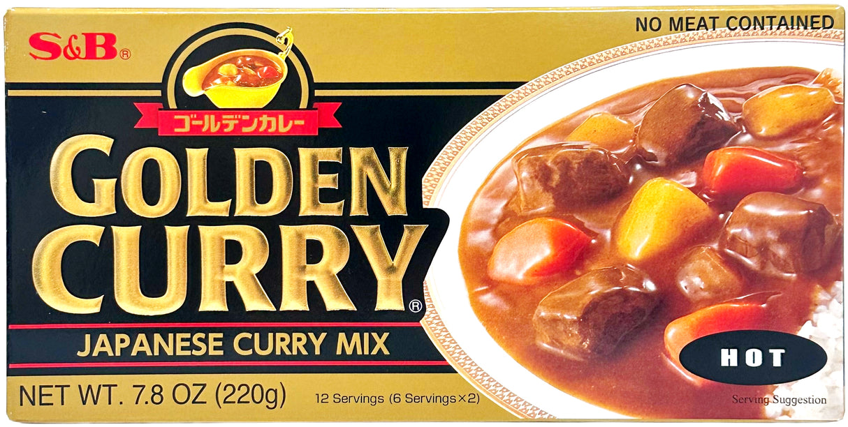 S&B GOLDEN CURRY MIX - HOT (7.8oz)