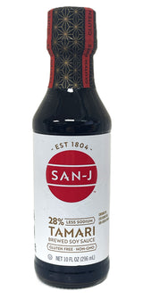 SAN-J TAMARI SOY SAUCE - 28% LESS SODIUM (10oz)