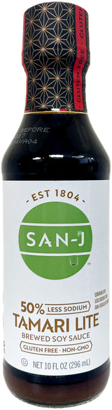 SAN-J TAMARI LITE SOY SAUCE - 50% LESS SODIUM (10oz)