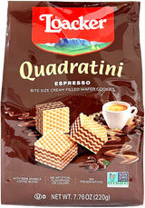 LOACKER QUADRATINI WAFERS - ESPRESSO (7.76oz)