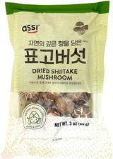 ASSI DRIED SHIITAKE MUSHROOM - WHOLE (3oz)