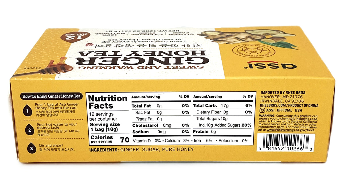 ASSI GINGER HONEY TEA 12PK