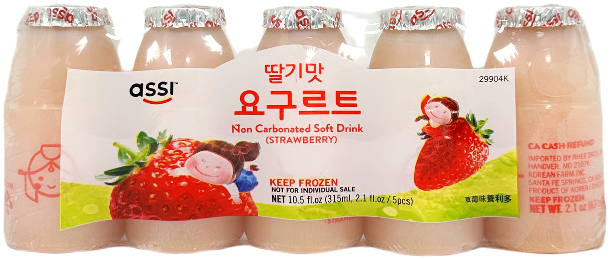 ASSI YOGURT DRINK 5PK - STRAWBERRY (10.5 fl oz)