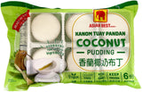 ASIAN BEST FROZEN COCONUT PANDAN PUDDING 6PC