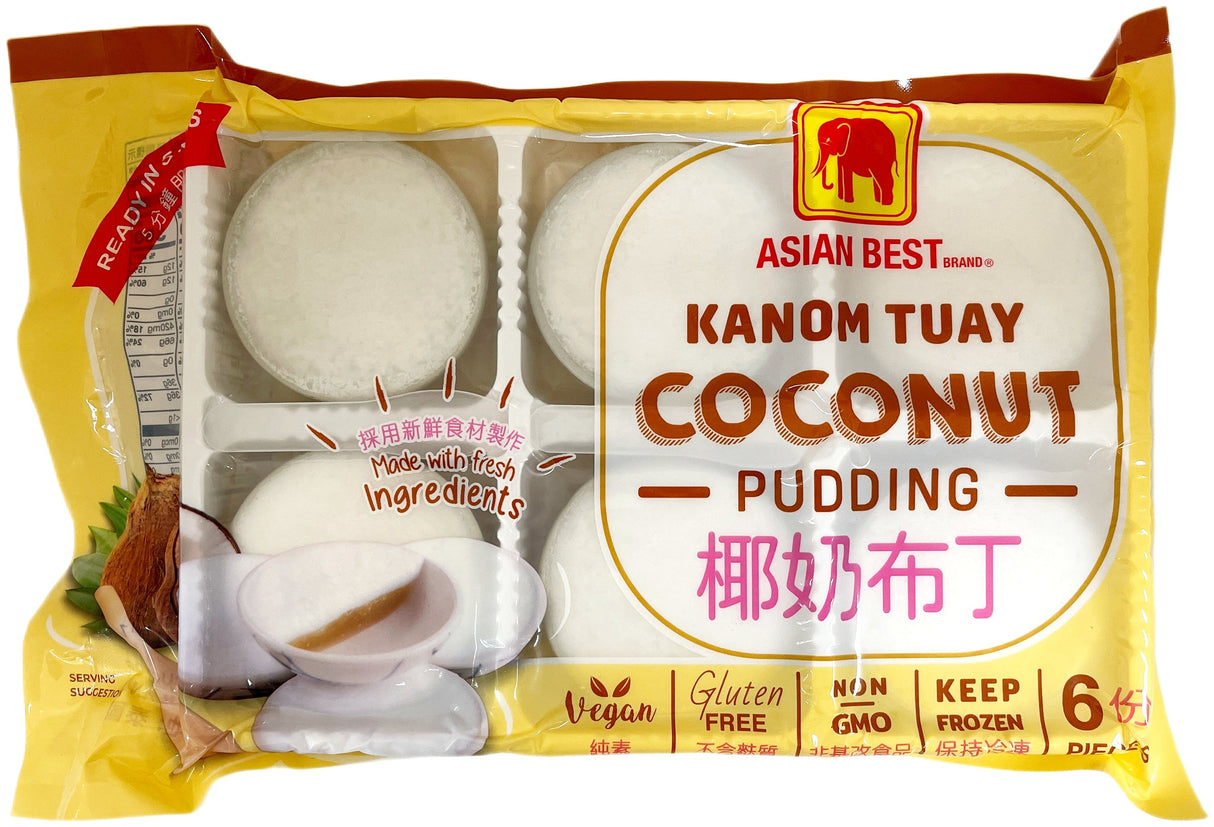 ASIAN BEST FROZEN COCONUT PUDDING 6PC