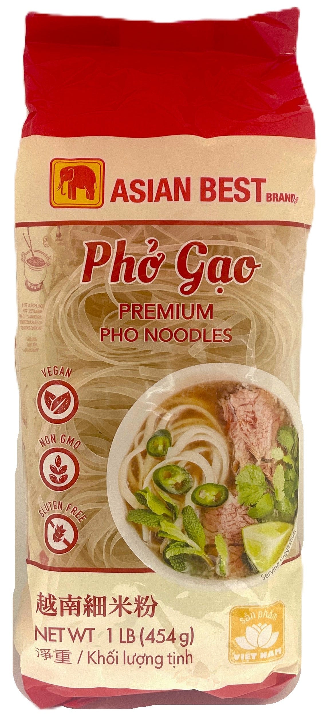 ASIAN BEST PREMIUM PHO NOODLES 3MM (16oz)
