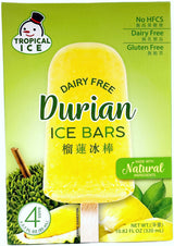 TROPICAL ICE DAIRY-FREE ICE BAR 4PK - DURIAN