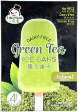 TROPICAL ICE DAIRY-FREE ICE BAR 4PK - GREEN TEA
