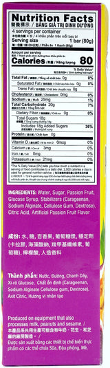 TROPICAL ICE DAIRY-FREE ICE BAR 4PK - PASSIONFRUIT