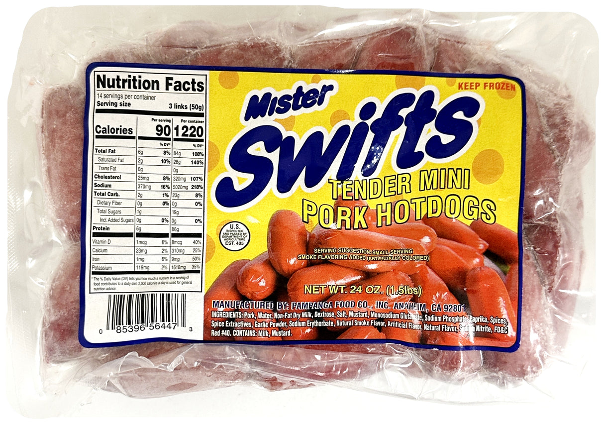 MISTER SWIFTS MINI PORK HOT DOGS (24oz)