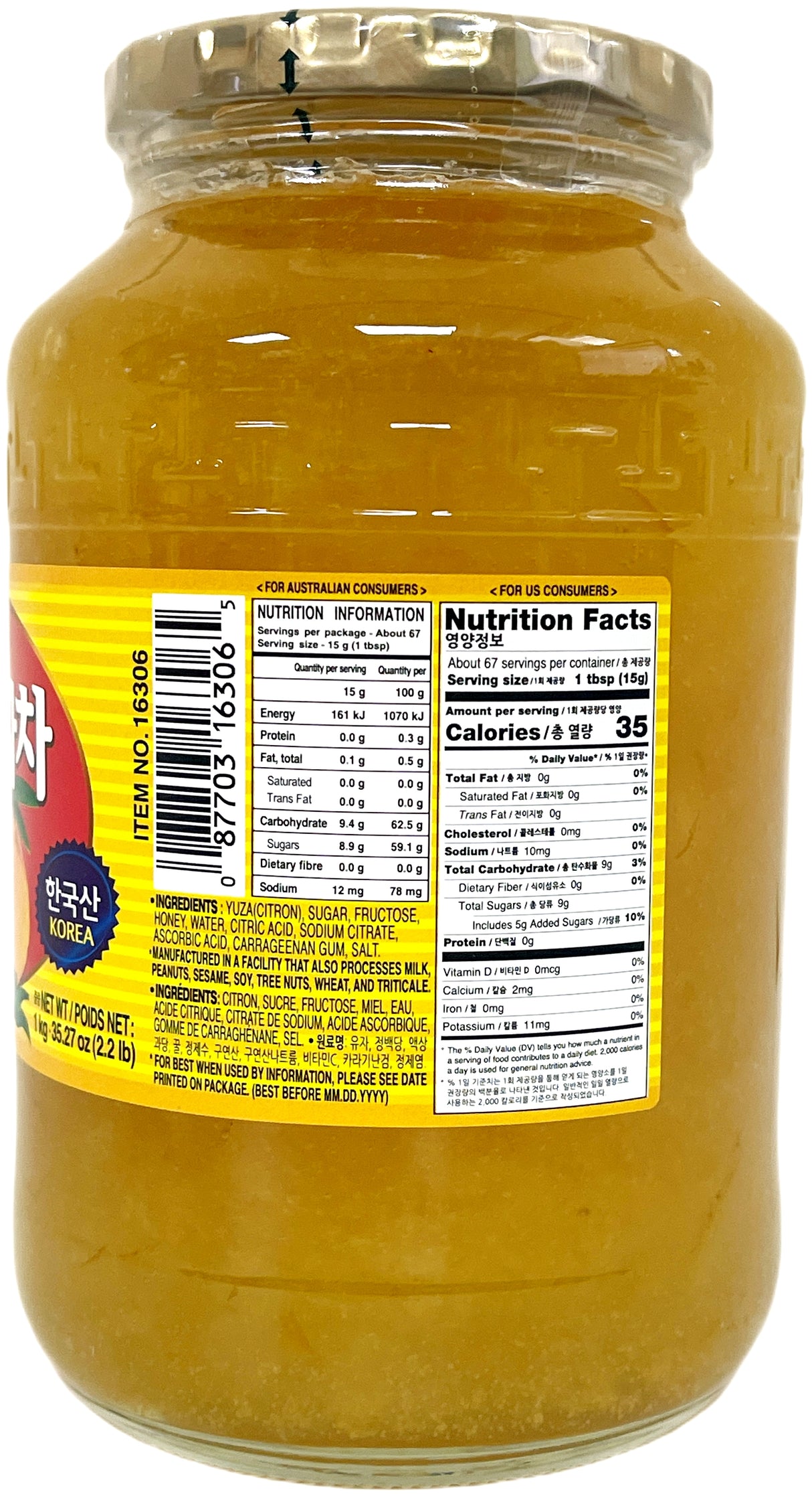SURASANG HONEY CITRON TEA (35.27oz)