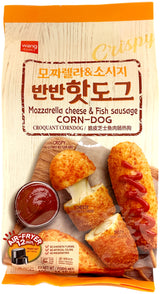 WANG FISH SAUSAGE CORN DOG 4PK - MOZZARELLA