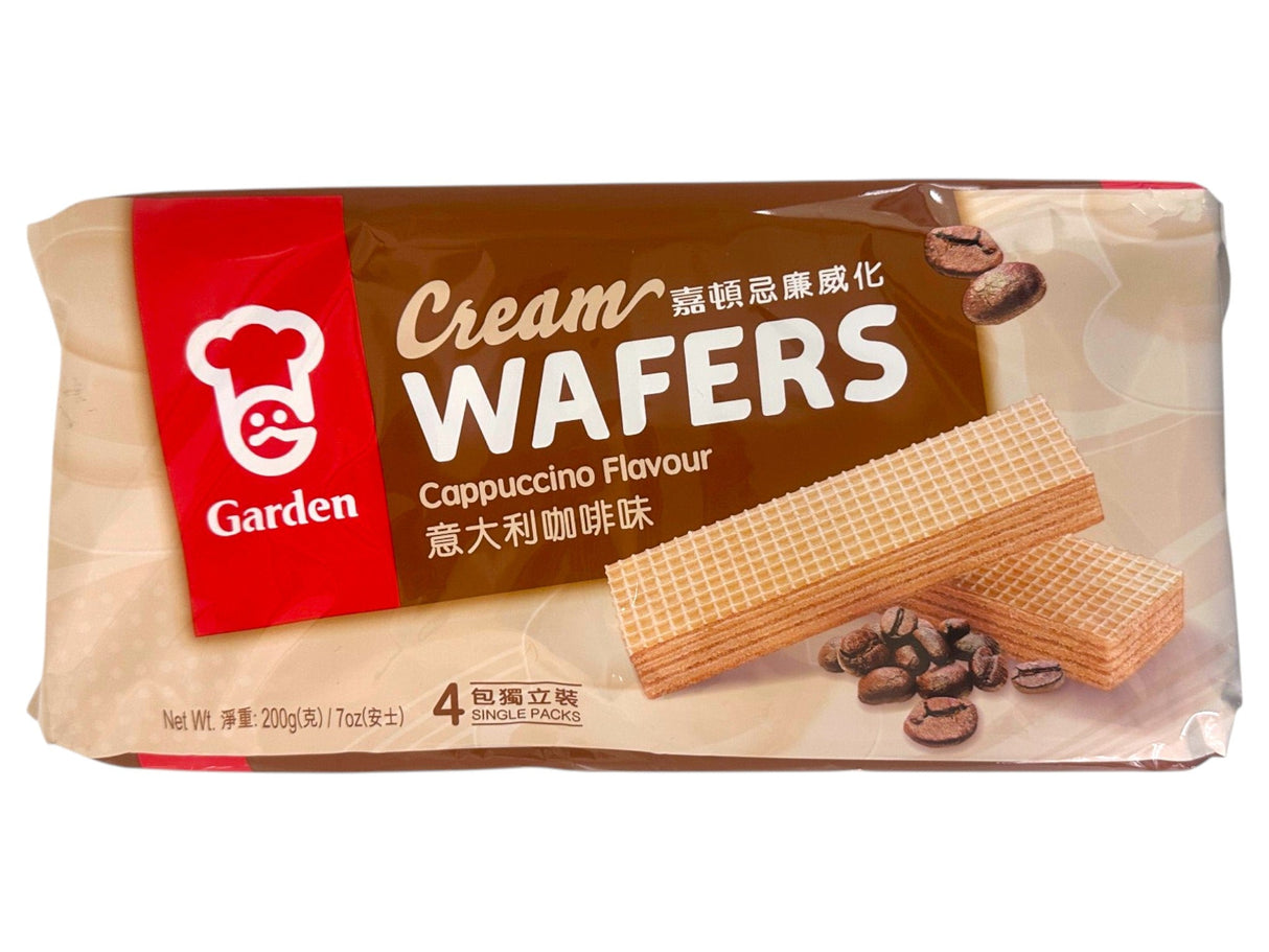 GARDEN CREAM WAFERS - CAPPUCCINO (7oz)